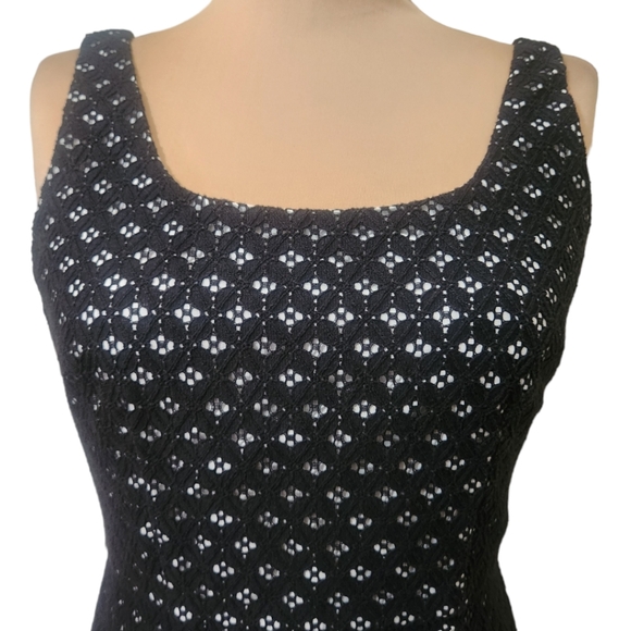 ADRIANNA PAPELL Eyelet Lace Sheath Tank Dress - Size 4 - Picture 5 of 12
